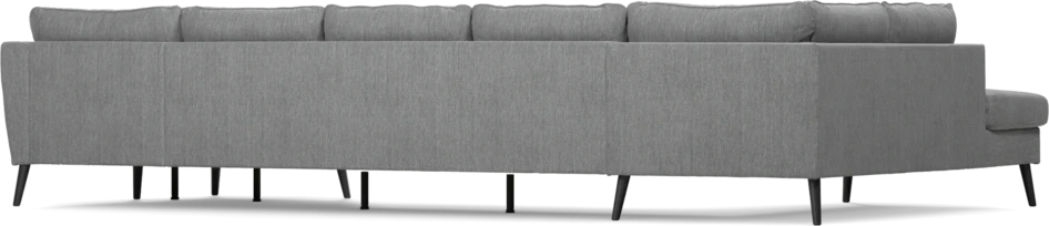 County - 4-sits soffa med divan vänster och schäslong höger - Grå