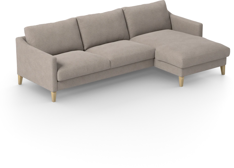 Winston - 3-sits soffa med schäslong, vändbar - Beige