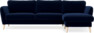 Bridge - 3-sits soffa med schäslong höger - Blå