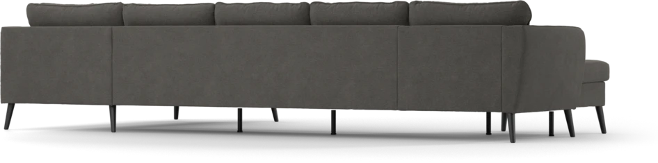 County - 4-sits soffa med schäslong vänster och divan höger - Brun