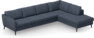 County - 3-sits soffa med divan höger - Blå