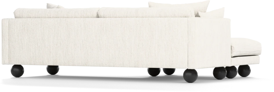 Harper - 4-sits med schäslong XL vänster - Vit