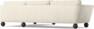 Madison Lux - 3-sits soffa med divan höger - Vit