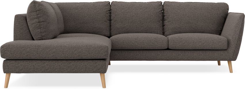 Madison - 2-sits soffa med divan vänster - Grå