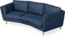 Madison - 3-sits soffa svängd, 70 cm - Blå