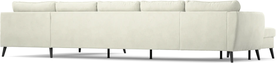 County - 4-sits soffa med schäslong vänster och divan höger - Vit