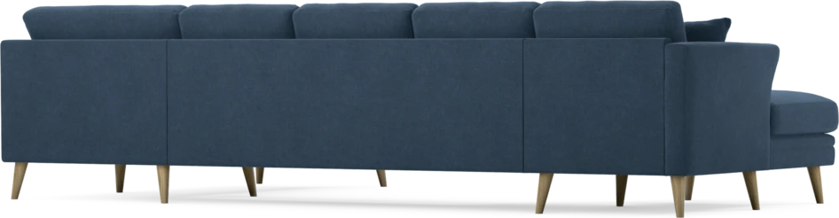 Eden - 3-sits soffa med schäslong vänster och divan höger - Blå