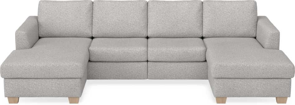 Friday - 2-sits soffa med två schäslonger - Vit