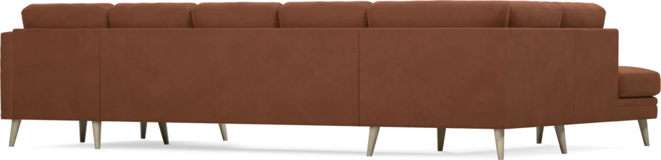 Eden - 3-sits soffa med divan vänster och schäslong höger - Orange