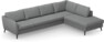 County - 3-sits soffa med divan höger - Grå