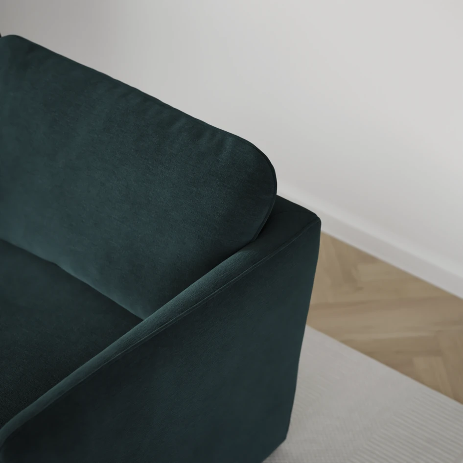 Öland - Bäddsoffa 3-sits, längsbäddad - Blå