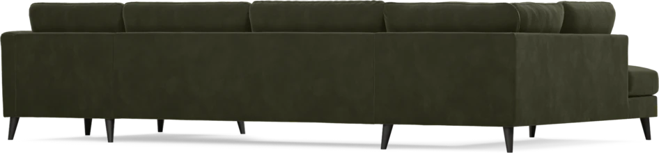 Bridge - 3-sits soffa med divan vänster och schäslong höger - Grön
