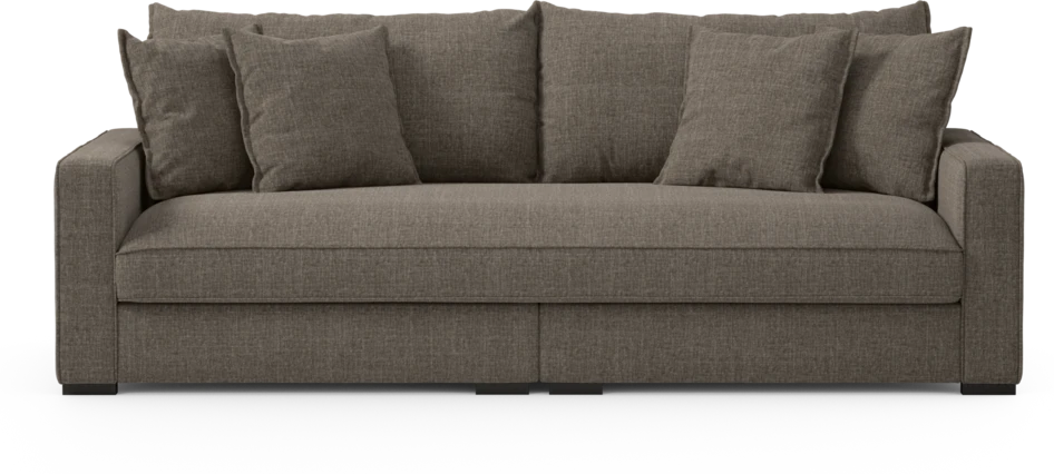 Rossi - 3-sits soffa, hel dyna - Brun