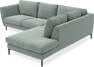 Madison - 2-sits soffa med divan höger - Turkos
