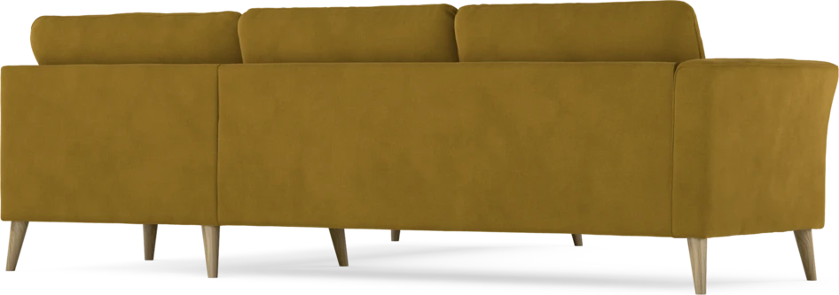 Bridge - Hörnsoffa, 2+2-sits - Gul