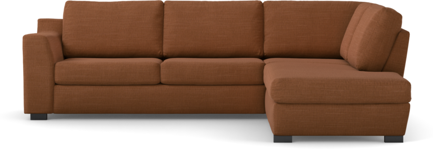 Friday - 2,5-sits soffa med divan höger - Orange