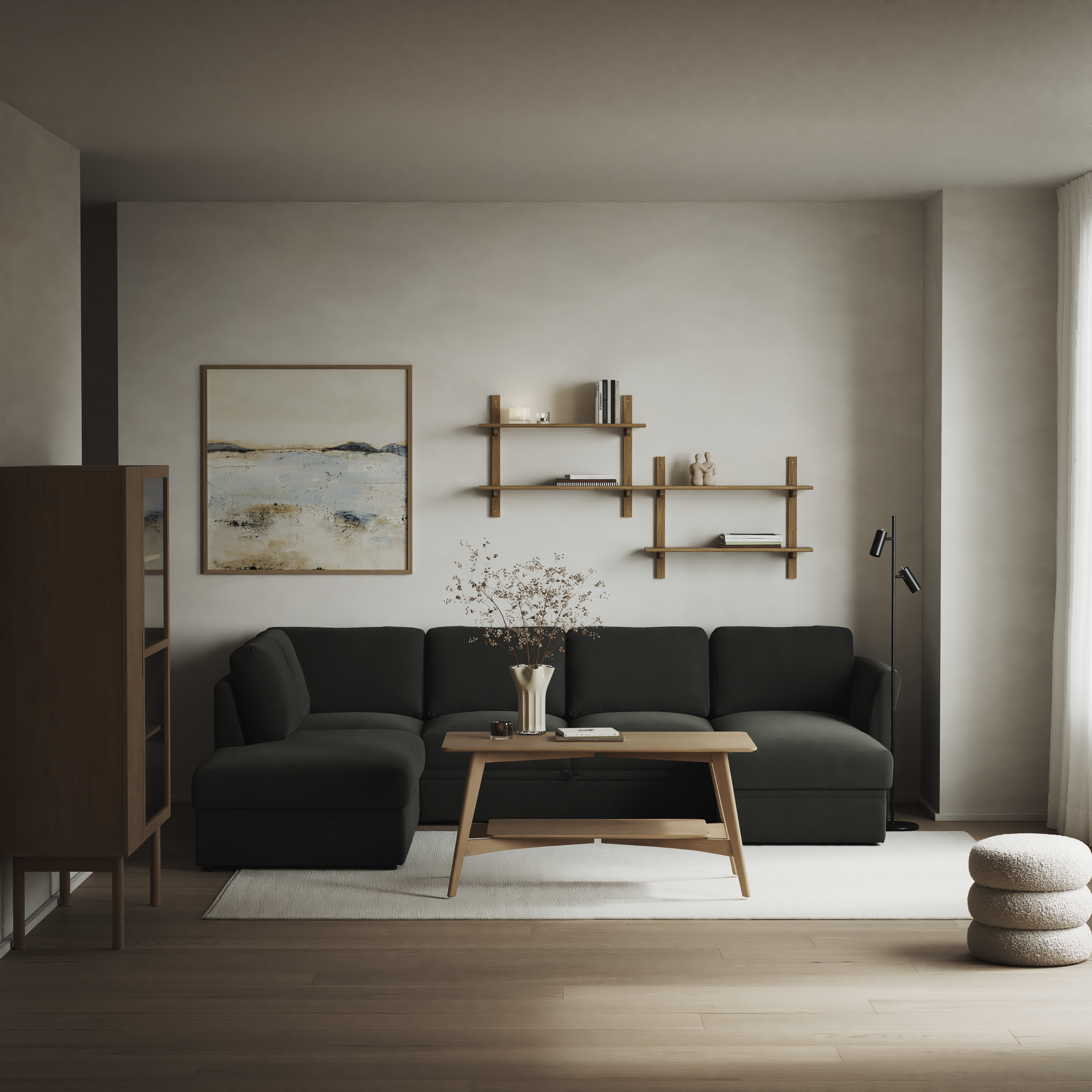 Öland - Bäddsoffa med divan vänster och schäslong höger - inspiration