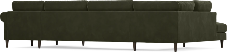 Bridge - 3-sits soffa med divan vänster och schäslong höger - Grön
