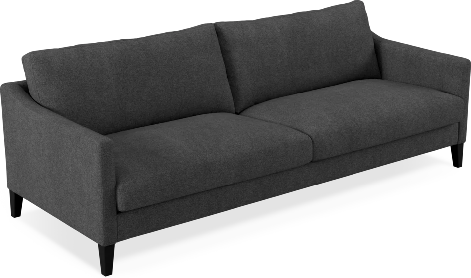Winston - 4-sits soffa - Svart