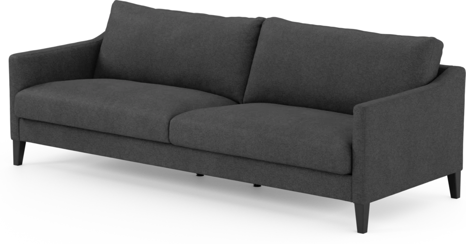 Winston - 4-sits soffa - Svart