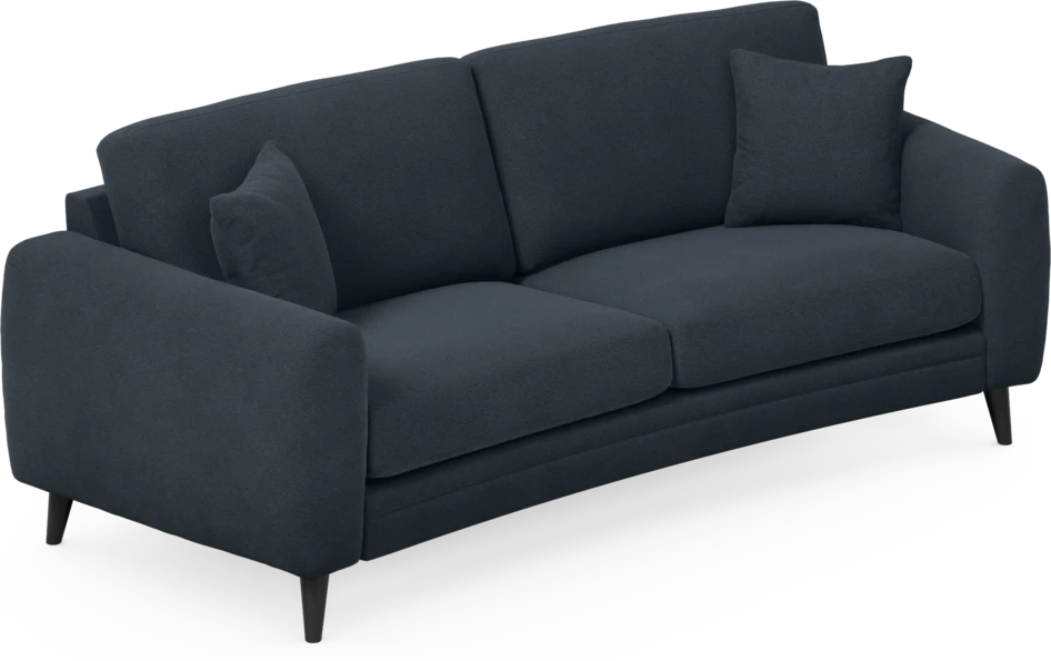 Eden - 2,5-sits soffa svängd - Blå