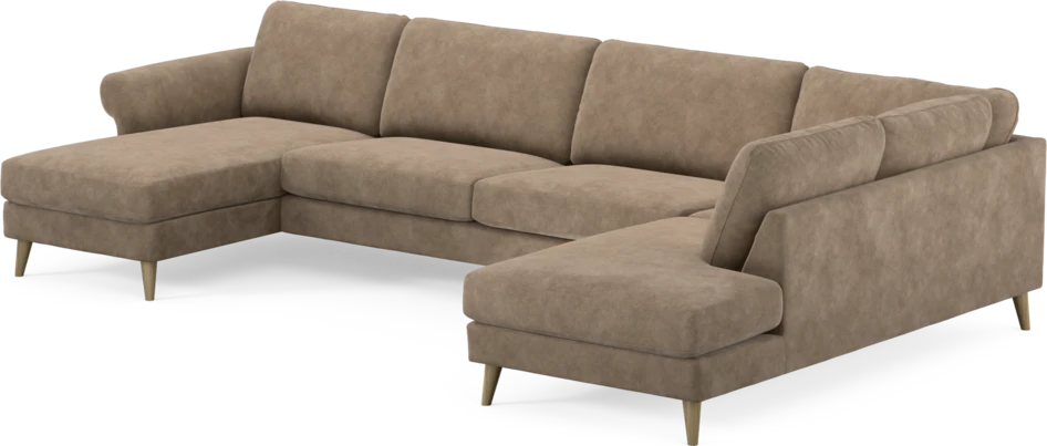 Bridge - 3-sits soffa med schäslong vänster och divan höger - Beige