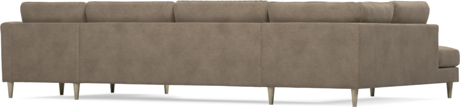 Bridge - 3-sits soffa med divan vänster och schäslong höger - Brun