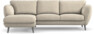 Madison Lux - 2-sits soffa med schäslong vänster - Beige