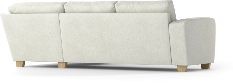 Friday - 2,5-sits soffa med divan höger - Vit