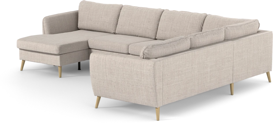 County - Hörnsoffa, 3+2-sits med schäslong vänster - Beige