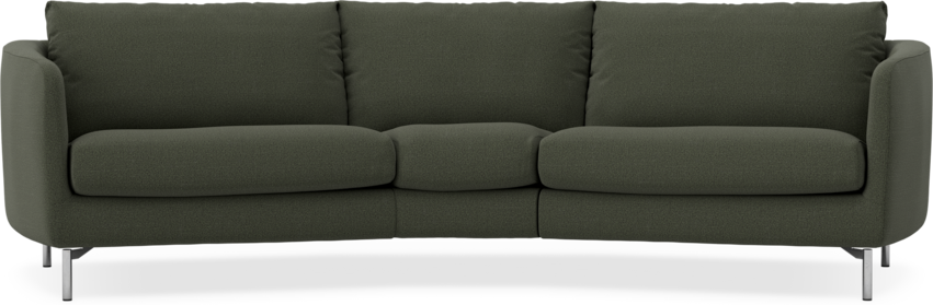 Madison - 3-sits soffa svängd, 90 cm - Grön