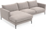 Impression Delux - 3-sits soffa med schäslong vänster - Grå