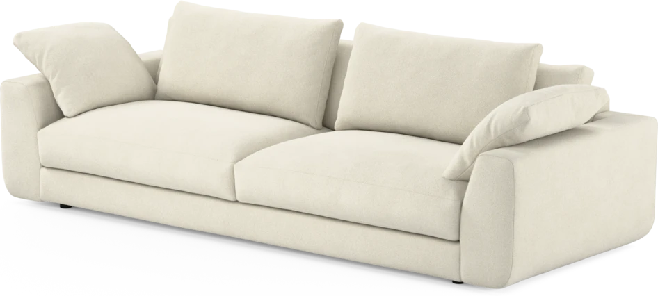 Amie - 4-sits soffa - Vit