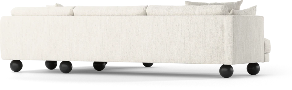 Harper - 3-sits soffa med divan höger - Vit