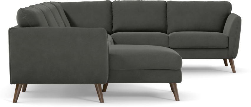 Bridge - Hörnsoffa, 3+2-sits med schäslong vänster - Grå