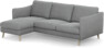 Madison Lux - 2-sits soffa med schäslong vänster - Grå