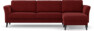 Bridge - 3-sits soffa med schäslong höger - Röd