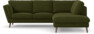 Madison Lux - 2-sits soffa med divan höger - Grön