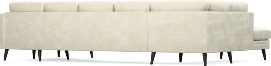 Eden - 3-sits soffa med divan vänster och schäslong höger - Vit