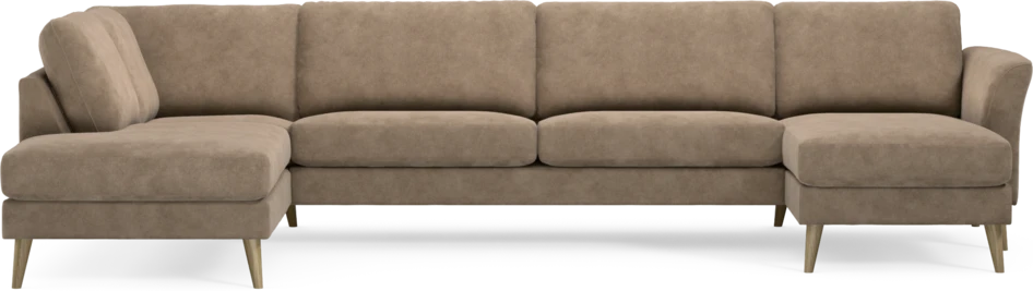 Bridge - 3-sits soffa med divan vänster och schäslong höger - Beige