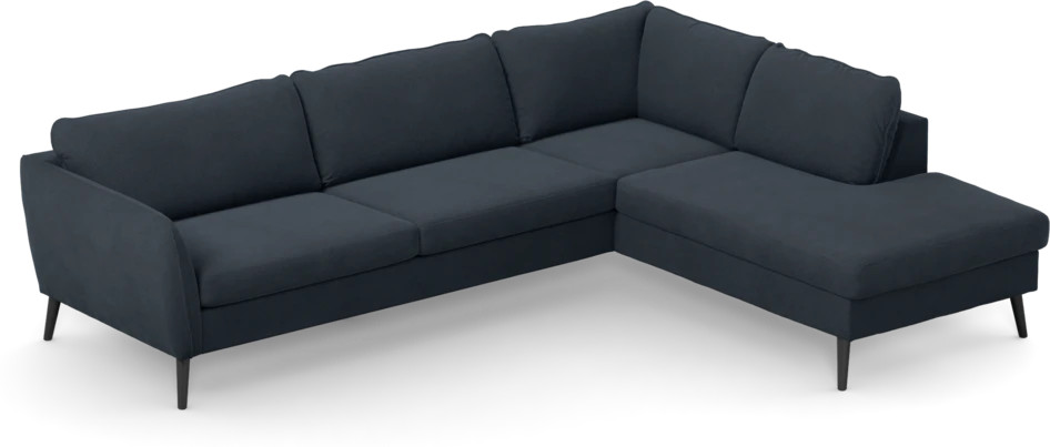 County - 2,5-sits soffa med divan höger - Blå