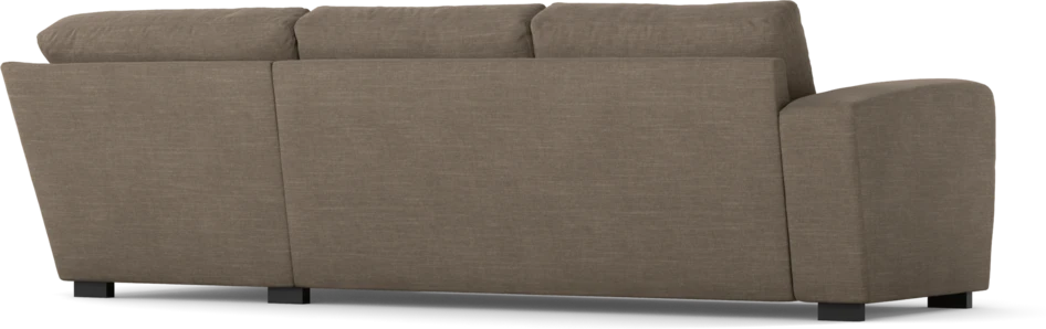 Friday - 2,5-sits soffa med divan höger - Brun