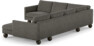 Madison Lux - Hörnsoffa med schäslong höger - Grå