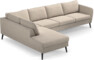 County - 3-sits soffa med divan vänster - Beige