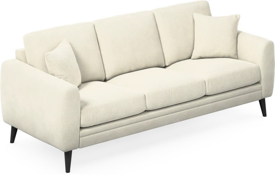 Eden - 3-sits soffa - Vit