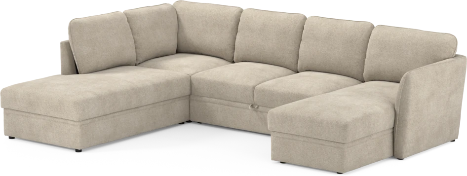 Öland - Bäddsoffa med divan vänster och schäslong höger - Beige