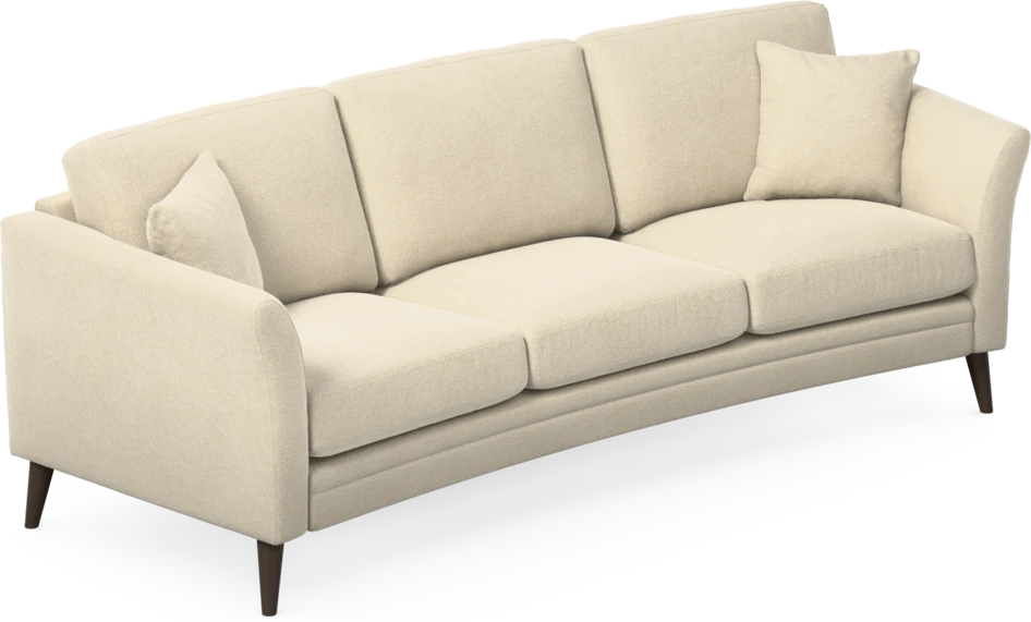 Eden - 3-sits soffa svängd - Beige