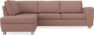 Friday - 2,5-sits soffa med divan vänster - Rosa