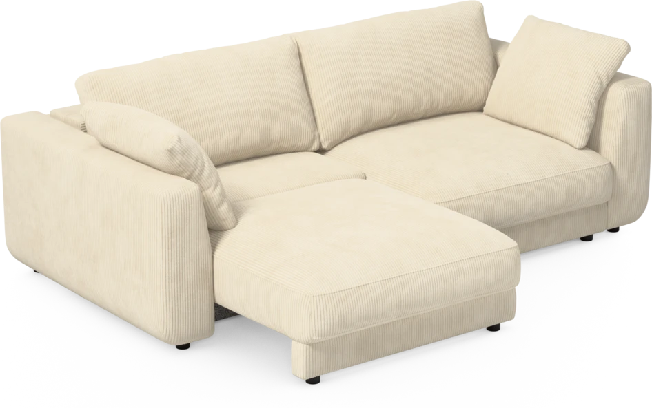 Amie - Bäddsoffa 3-sits - Vit