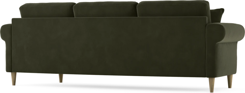 Eden - 3-sits soffa svängd - Grön